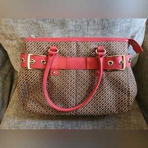 Talbots Handbag VTG Pink Tan Brown NWOT